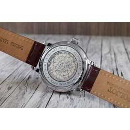 Poljot International 38NH.4280811 Herrenuhr Automatik Jaros Open Heart Braun