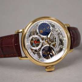 Poljot International 9931.2940671 Herrenuhr Sputnik Handaufzug Braun/Goldfarben