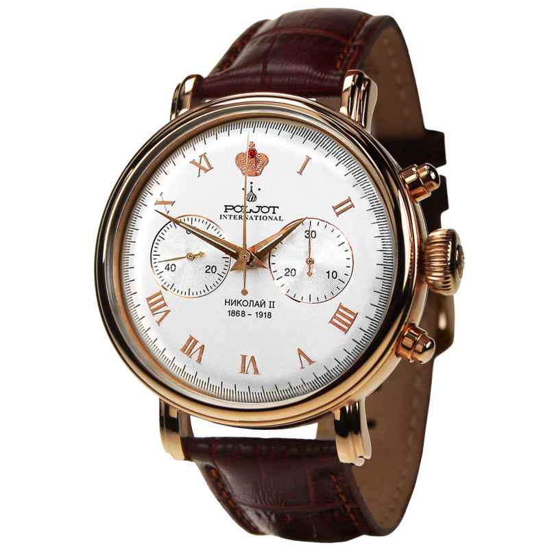 Poljot International 2901.1941612 Men´s Hand-Winding Watch Chronograph Nicolai II 4260479165419