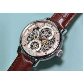 Poljot International 7500.1940711 Men's Watch Automatic Hermitage Brown/Silver Tone