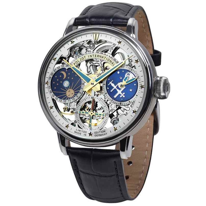 Poljot International 9931.2940565 Men's Watch Hand-Winding Orbita Black/Turquoise 4260479167710