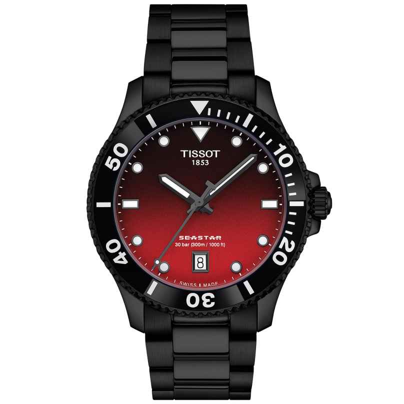 Tissot T120.410.33.421.00 Unisex Diver's Watch Seastar 1000 Black/Red 7611608322765
