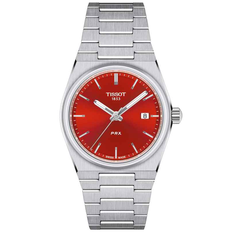 Tissot T137.210.11.421.00 Damenuhr Quarz PRX 35 mm Rot 7611608322109