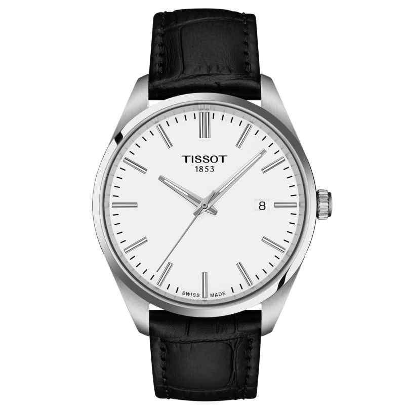 Tissot T150.410.16.011.00 Herrenuhr Quarz PR 100 40 mm Leder Schwarz 7611608327777