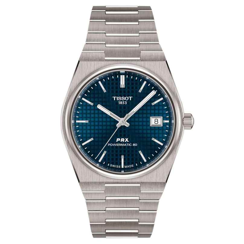 Tissot T137.807.44.041.00 Men's Watch PRX 38 mm Automatic Titanium Blue 7611608328064
