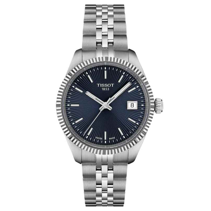 Tissot T156.210.11.041.00 Damenuhr Quarz Ballade 34 mm Stahl/Dunkelblau 7611608329986