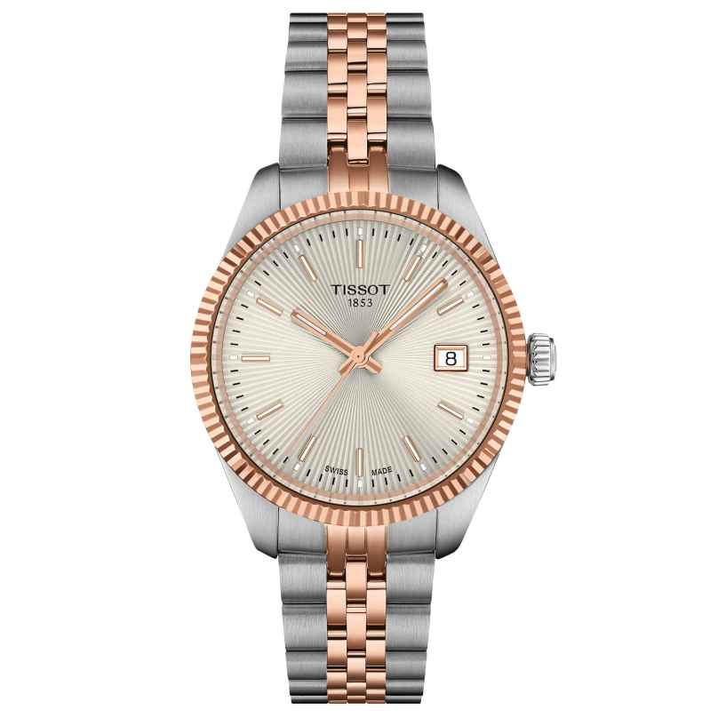 Tissot T1562102203101 Damenuhr Quarz Ballade 34 mm Stahl/Roségoldfarben 7611608330005