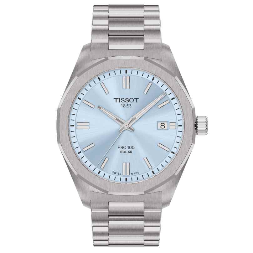 Tissot T151.422.11.351.00 Men's Wristwatch Solar PRC 100 Ice Blue 7611608329900