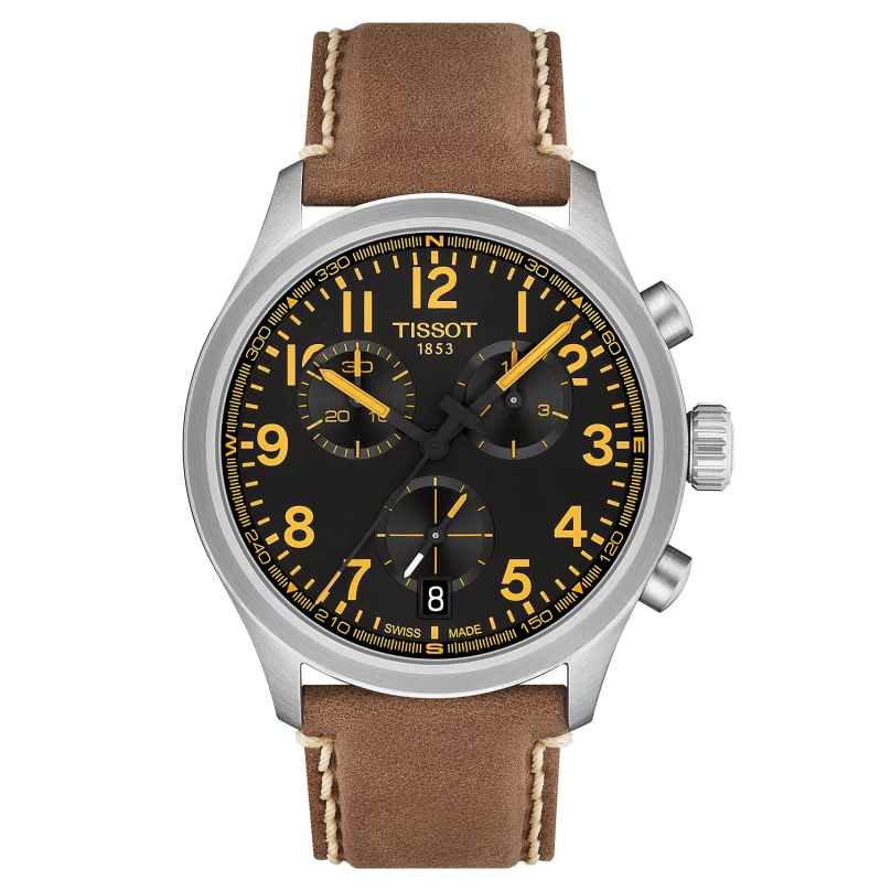 Tissot T1164171605201 Herrenuhr Chronograph L 42 mm Beige/Schwarz 7611608330265