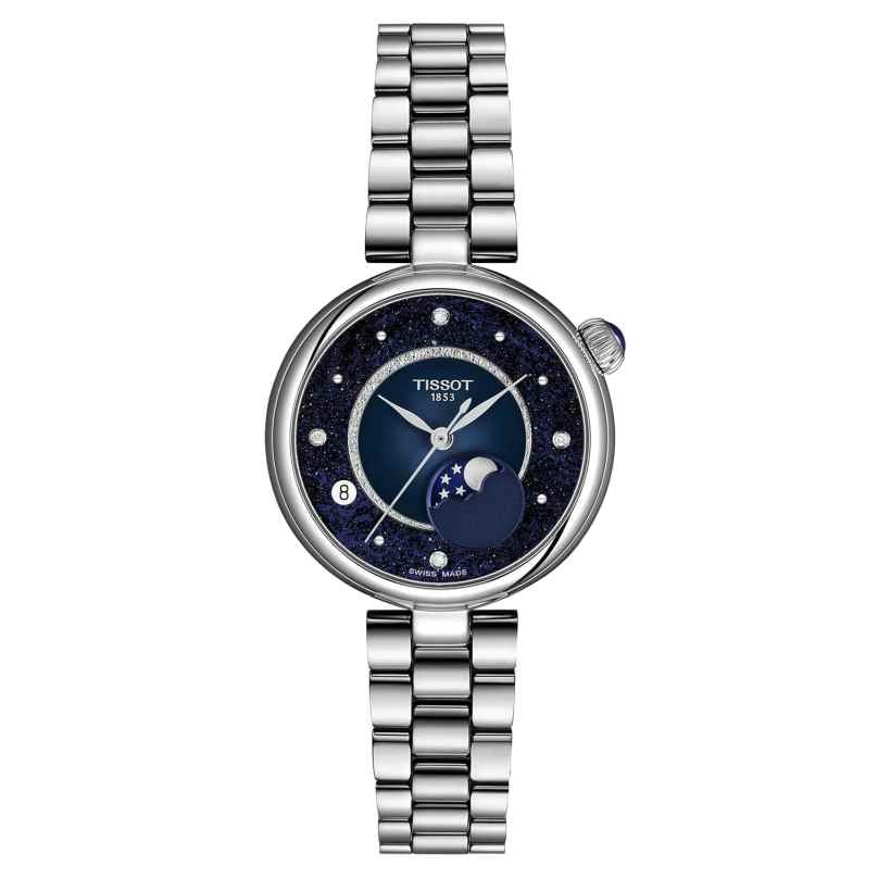 Tissot T1522231149600 Damen-Armbanduhr Désir Mondphase Nachtblau 7611608329436