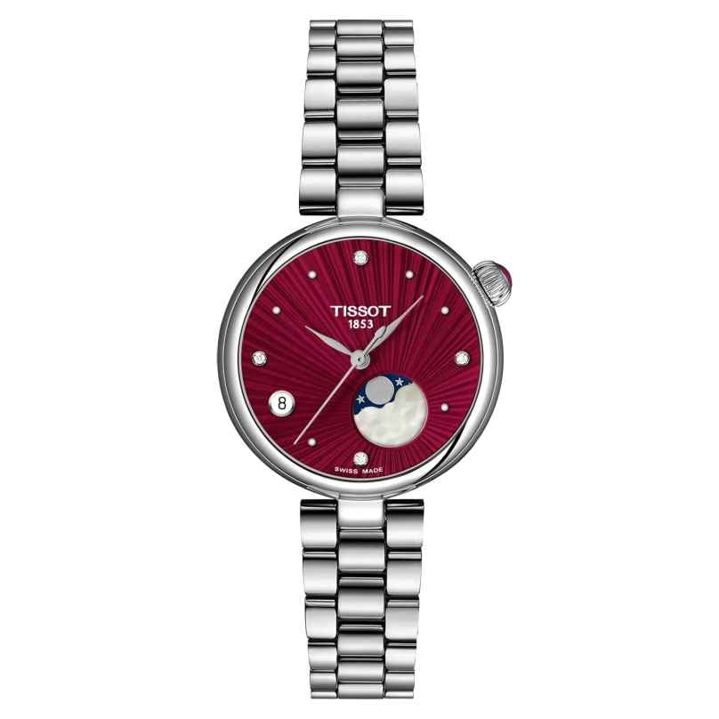 Tissot T1522231142600 Damenuhr Désir Mondphase Rot 7611608330661