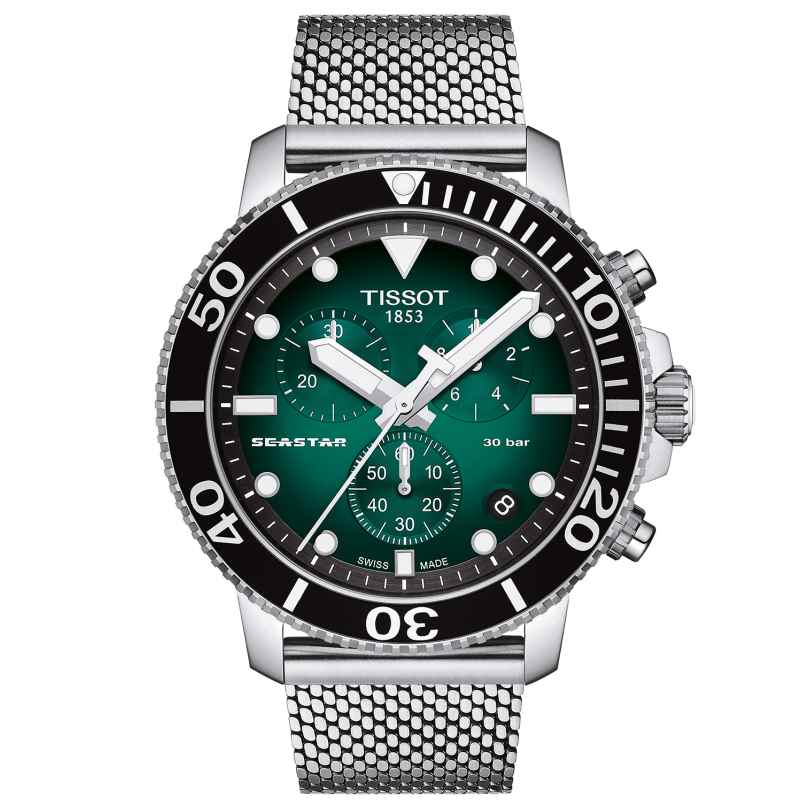 Tissot T120.417.11.091.00 Herren-Taucheruhr Chronograph Seastar 1000 Grün 7611608294949