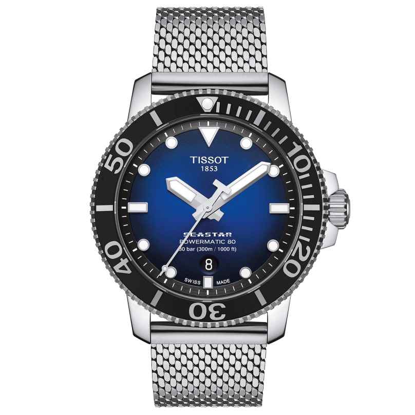 Tissot T120.407.11.041.02 Herren-Taucheruhr Seastar 1000 Powermatic 80 Blau 7611608294970