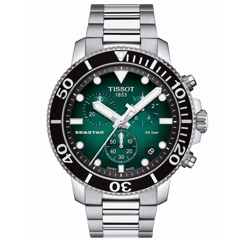 Tissot T120.417.11.091.01 Herren-Taucheruhr Chronograph Seastar 1000 Grün 7611608298374