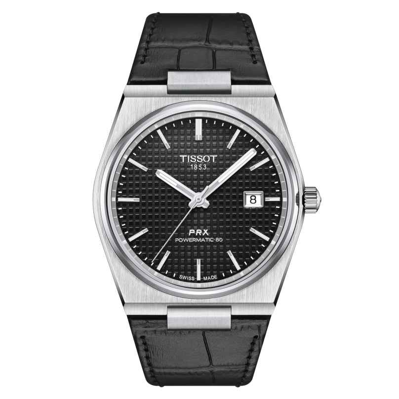 Tissot T137.407.16.051.00 Men's Wristwatch Automatic PRX Powermatic 80 Black 7611608302750