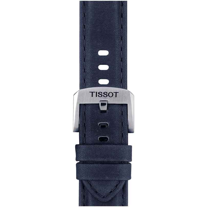 Tissot T852.046.831 Uhrband 20 mm Leder Dunkelblau 7611608299791