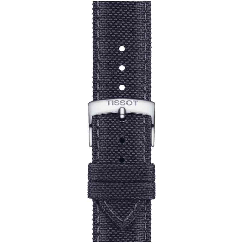 Tissot T852.048.183 Uhren-Armband 21 mm Textil Dunkelgrau 7611608305621