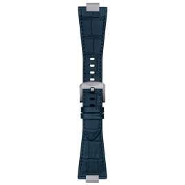 Tissot T852.047.701 Uhrenarmband Leder Dunkelblau für PRX Modelle