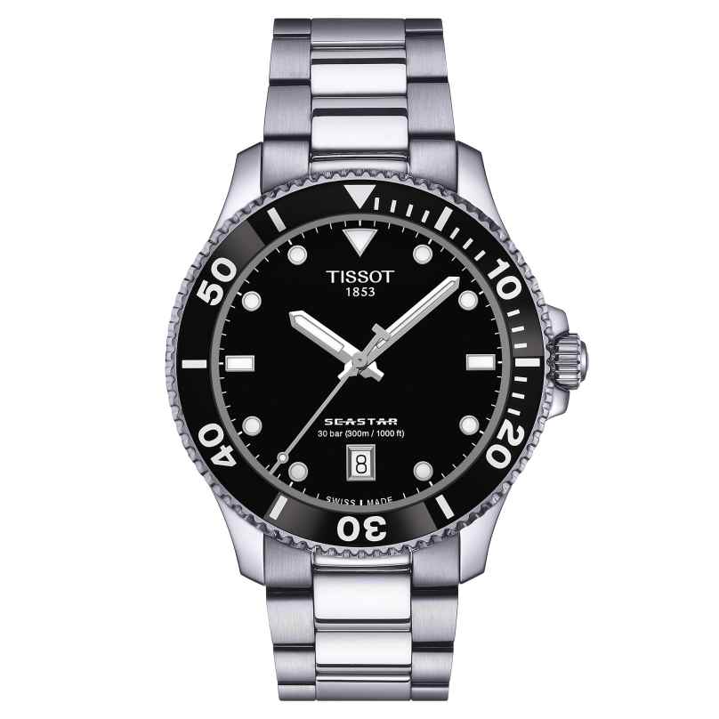 Tissot T120.410.11.051.00 Unisex Diver's Watch Seastar 1000 Steel/Black 7611608307892