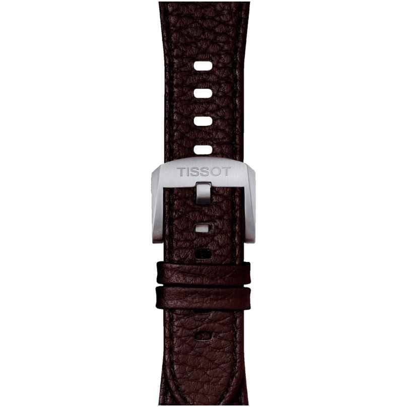 Tissot T852.049.164 Uhrenarmband Leder Dunkelbraun für PRX Modelle 7611608312261