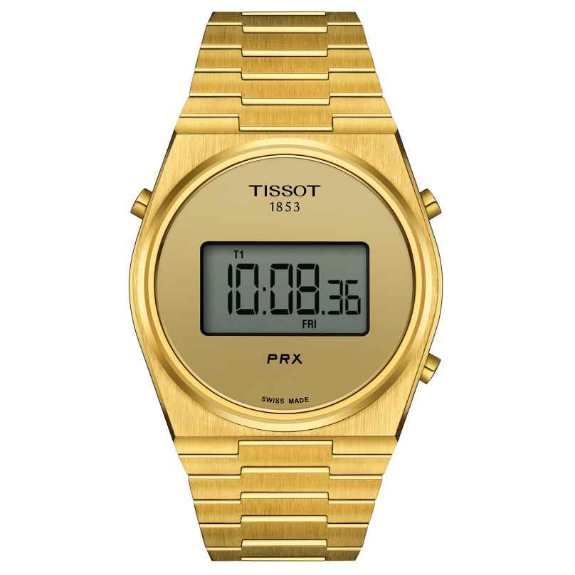 Tissot T137.463.33.020.00 Men's Wristwatch PRX Digital 40 Gold Tone 7611608312933