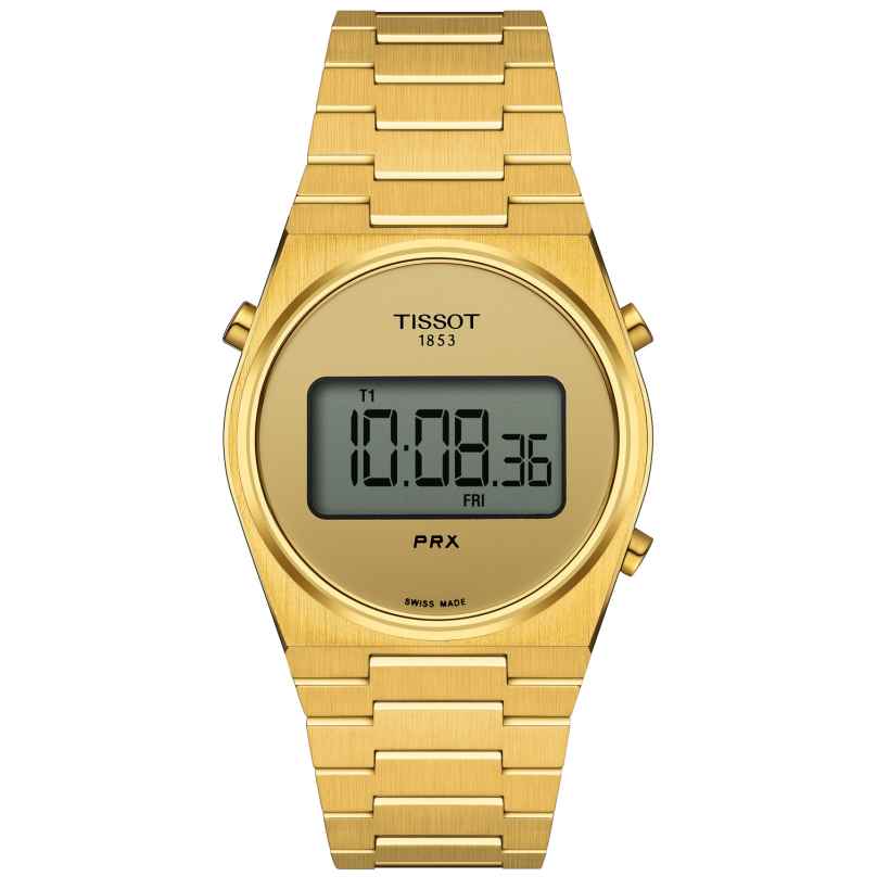 Tissot T137.263.33.020.00 Ladies' Wristwatch PRX Digital 35 Gold Tone 7611608312995