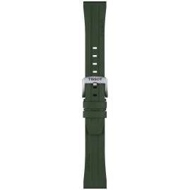 Tissot T852.049.054 Watch Strap 20 mm Rubber Khaki