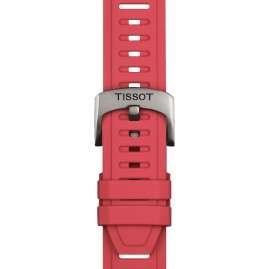 Tissot T852.049.243 Uhrenarmband 21 mm Silikon Rot