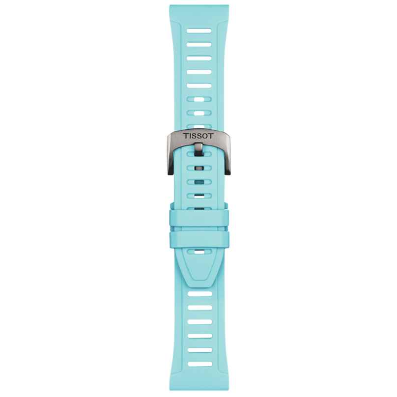 Tissot T852.049.329 Watch Strap 21 mm Silicone Light Blue 7611608313275