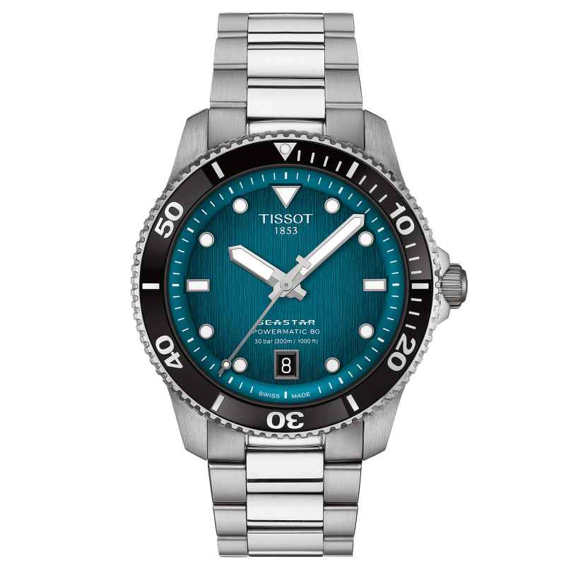 Tissot T120.807.11.091.00 Unisex Taucheruhr Automatik Seastar 1000 Türkis 7611608315170