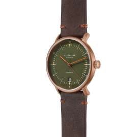 Sternglas S02-NA35-VI17 Men's Watch Naos Automatic Dark Green/Mocca