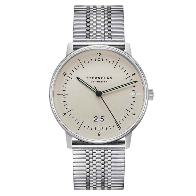 Sternglas S01-NAG26-ME08 Herrenuhr Naos Großdatum Alabaster Super Slim 4262417716431