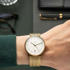 Sternglas S01-NAE02-ME09 Men's Watch Naos Edition Heritage Gold Tone