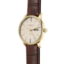 Sternglas S02-BE14-HE01 Men's Watch Berlin Automatic Brown/Gold Tone