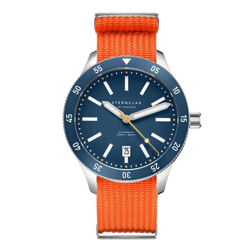 Sternglas S02-MAK06-FI02 Herrenuhr Automatik Marus 2.0 Edition Küste Orange/Blau 4262417719548
