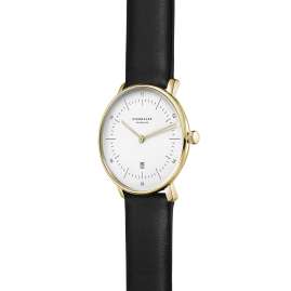 Sternglas S01-ND02-KL08 Women's Watch Naos XS with Lea Strap black / gold tone