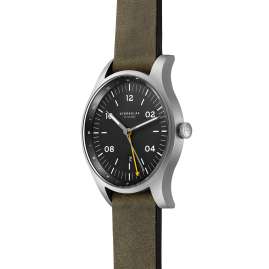 Sternglas S01-TA11-VI18 Herrenuhr Taiga GMT Vintage Natogrün