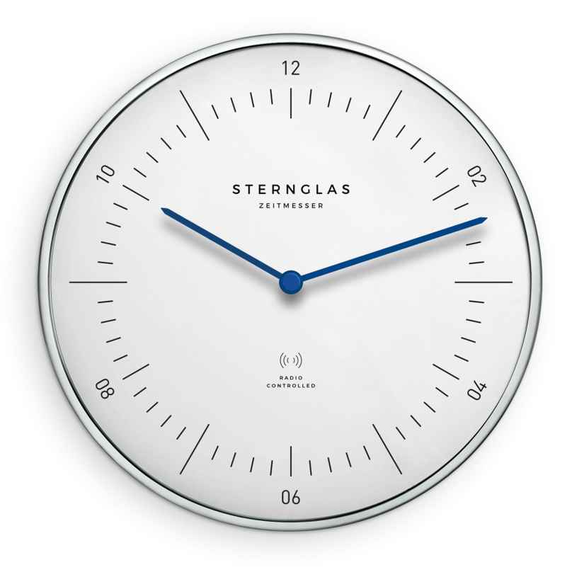 Sternglas S14-007 Radio-Controlled Wall Clock Naos White 4260493158312