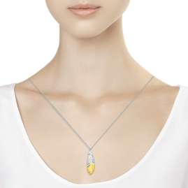 trendor 94070124 Silver Ladies' Necklace Feather