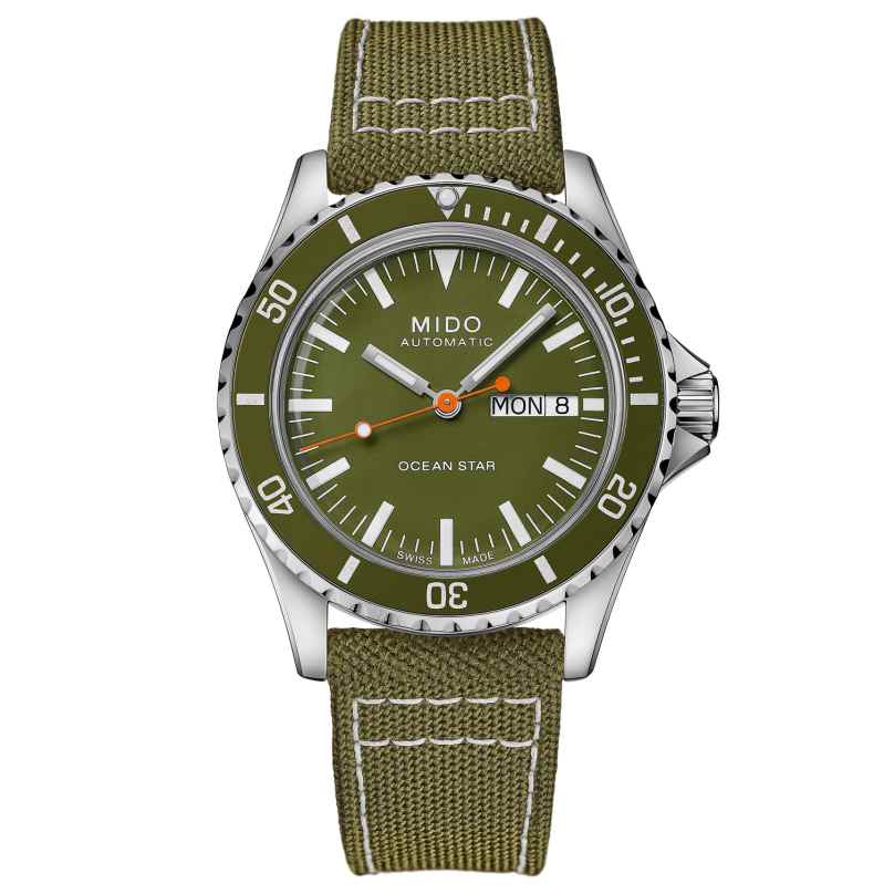 Mido M026.830.18.091.00 Automatic Diving Watch Ocean Star Tribute Green 7612330139829