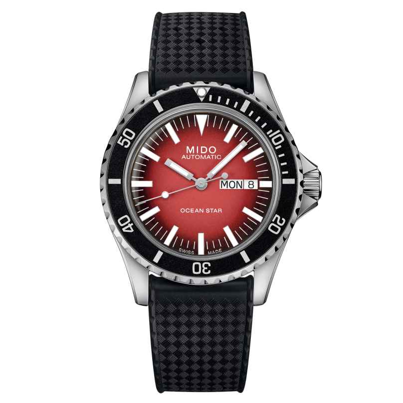 Mido M026.830.17.421.00 Automatic Diving Watch Ocean Star Tribute Black/Red 7612330142386