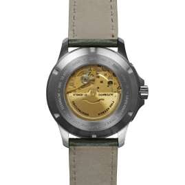 Bauhaus 2866-4 Aviation Herren-Fliegeruhr Automatik DayDate Grün