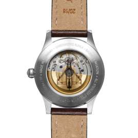 Bauhaus 2556-2 Herrenuhr Aviation BHA Eurofighter Automatik Dunkelbraun