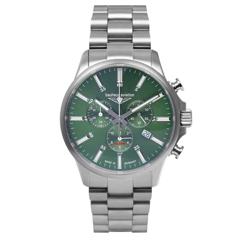 Bauhaus 2880M-4 Men's Pilot's Watch Chronograph Titanium 4041338288094