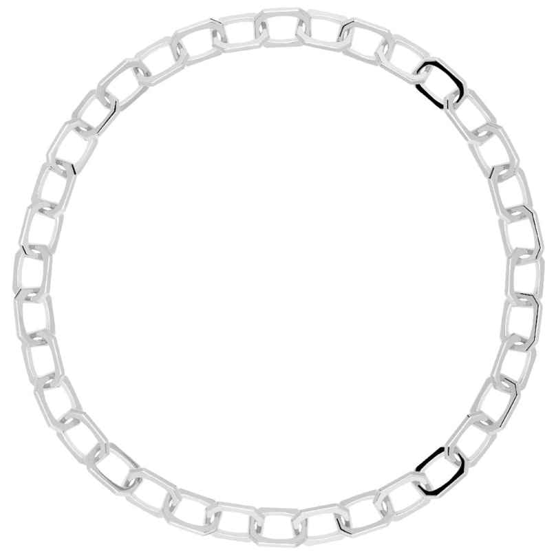 P D Paola CO02-381-U Damen-Halskette Large Signature Chain silberfarben 8435511722561
