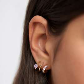 P D Paola AR01-246-U Ladies' Hoop Earrings Royal