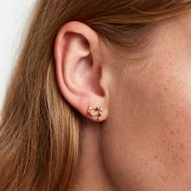P D Paola AR01-406-U Women's Earrings Star Sign Gemini Gold Plated Silver