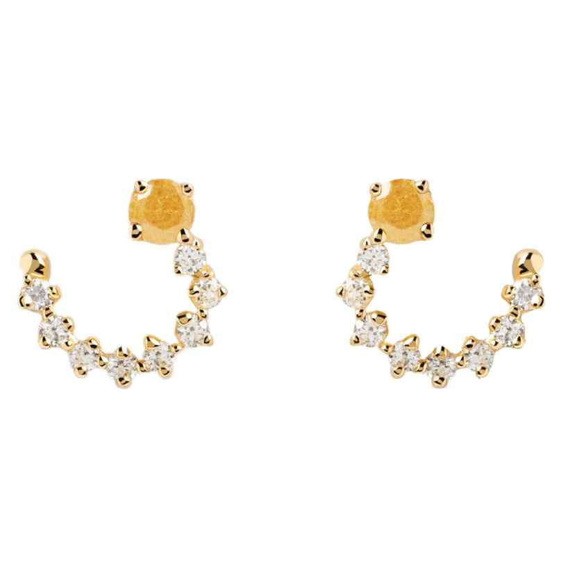 PDPaola AR01-558-U Women's Stud Earrings Villa Gold Tone 8435511724695