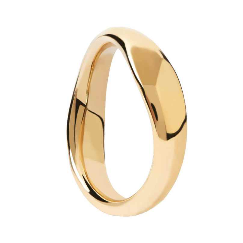 PDPaola AN01-462 Ladies' Ring Pirouette Gold Plated Silver