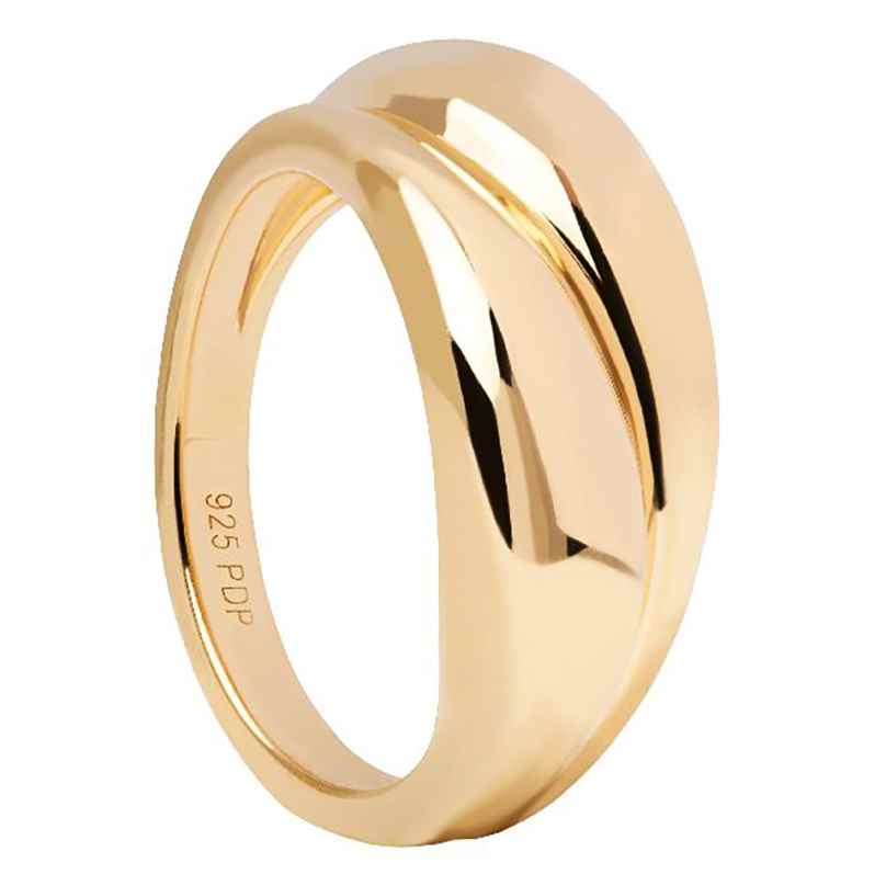 PDPaola AN01-906 Women's Ring Gold Plated Silver
